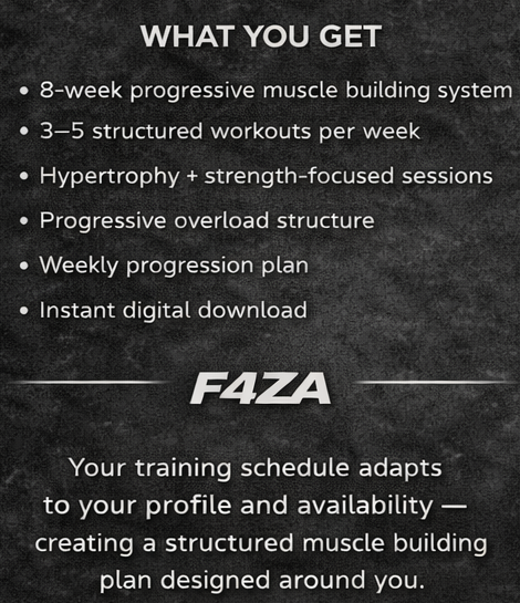 8 Week Lean Bulk Program | Build Muscle & Strength | F4ZA